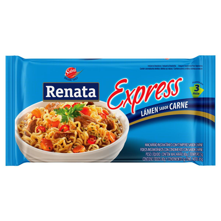 Massa Instantânea Renata 85g - Carne