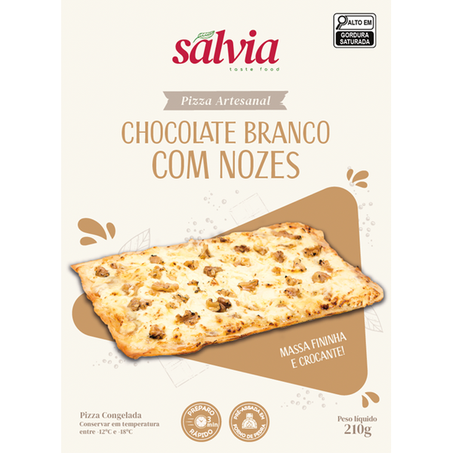 PIZZA SÁLVIA CHOCOLATE BRANCO 200G