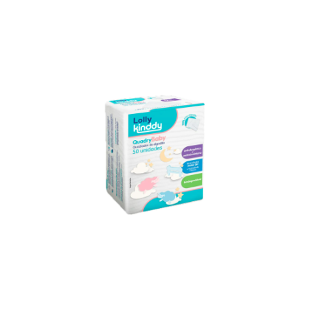 ALGODAO LOLLY QUADRY BABY PC 50 UN