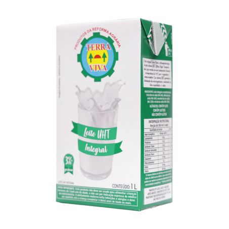 Leite UHT Integral Terra Viva Caixa 1lt 360-6