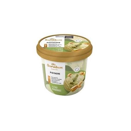 Sorvete sorvebom premium pistache 1l