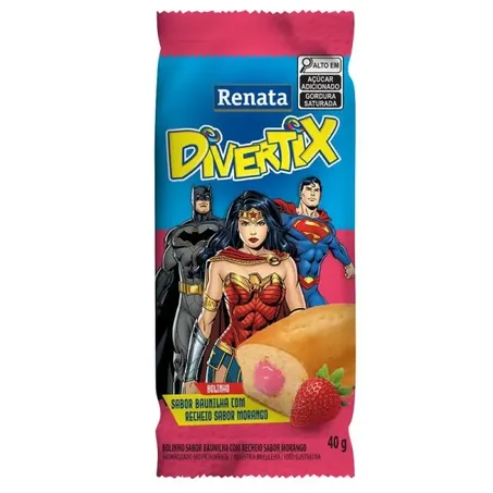 Bolinho Renata 40g Baunilha Morango