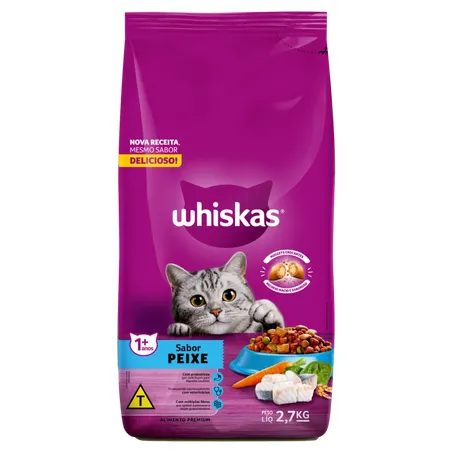 Ração Whiskas Peixe 2.7KG