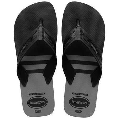 Sandália Havaianas City Basic Preto E Cinza Aço 41/42