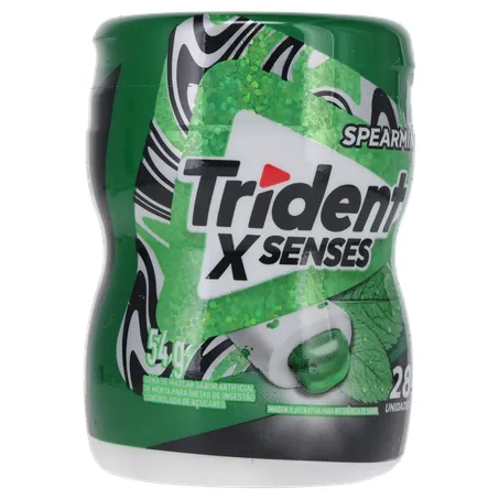 GOMA MASCAR TRIDENT GARRAFA SPEARMINT 54G 360-34