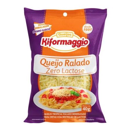 KIFORMAGGIO QUEIJO RALADO ZERO LAC 40G