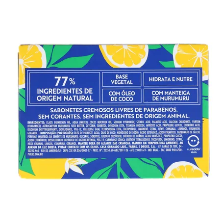 SABONETE PHEBO CREMOSO LIMÃO SICILIANO
100G 360-2