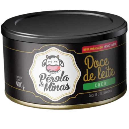 Doce de leite perola de minas 400g com coco