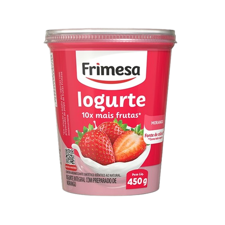 IOGURTE FRIMESA INTEGRAL MORANGO POTE 450G