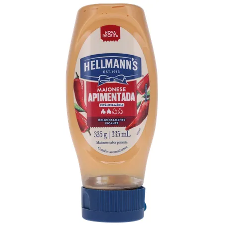 Maionese Apimentada Hellmann's NBA Chicago Bulls Frasco 335gr