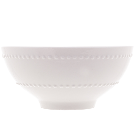 Bowl de Porcelana New Bone Pearl Branco 15x7cm