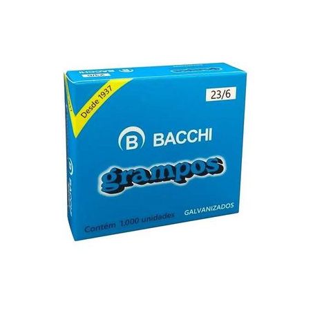 GRAMPO 23/6 GALVANIZADO C/1000UN BACCHI