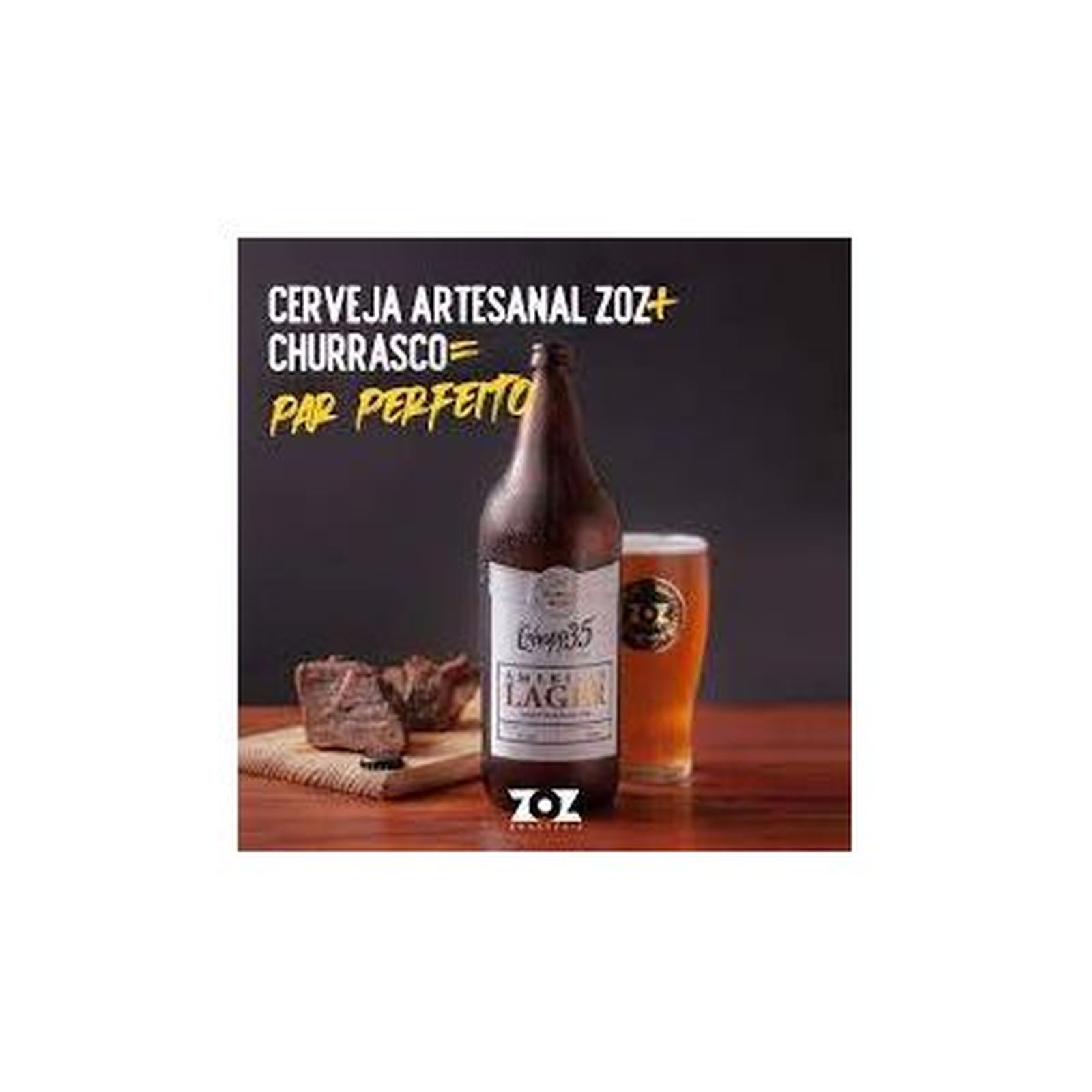 Chopp 35 Zoz American Lager 600ml | Supermercado Guanabara S.A.