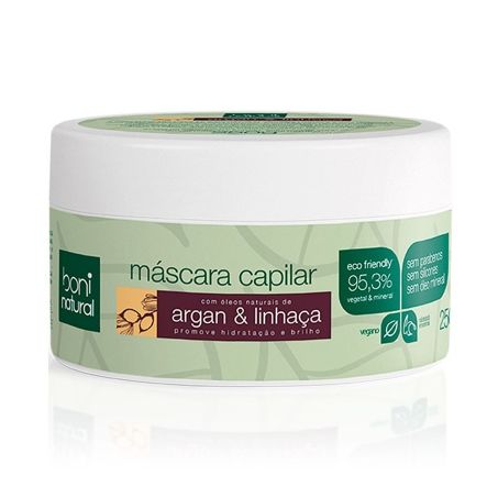 MASCARA CAPILAR BONI ARGAN & LINHACA 250G