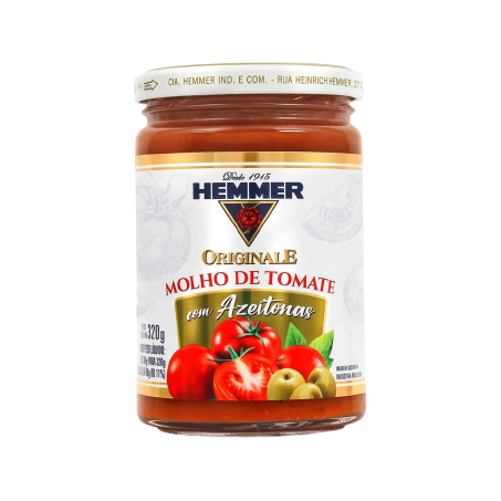 MOLHO DE TOMATE COM AZEITONA HEMMER ORIGINALE