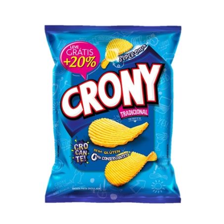 BATATA CRONY ONDULADA NATURAL 35G