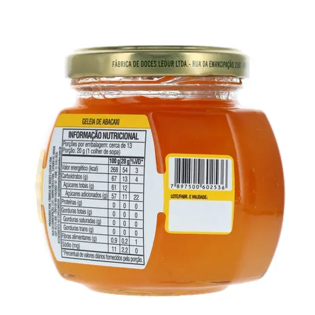 GELEIA TRADICIONAL DE ABACAXI 250G BOM PRINCIPIO 360-22