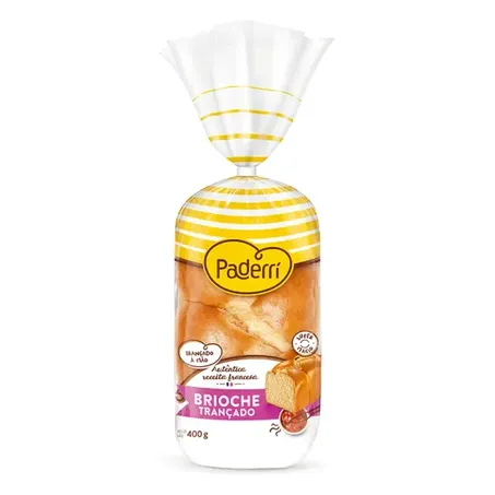 Pão Brioche Paderri Trançado 400 g