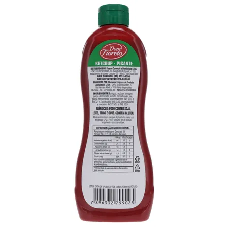 Ketchup dom fiorelo picante 400g 360-18