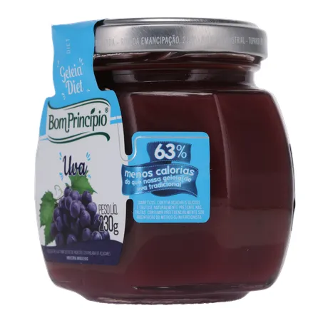 GELEIA BOM PRINC 230G DIET UVA  360-5