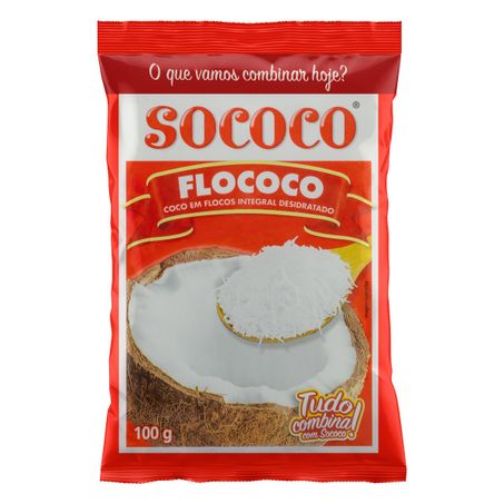 COCO RALADO DESIDRATADO EM FLOCOS SOCOCO FLOCOCO