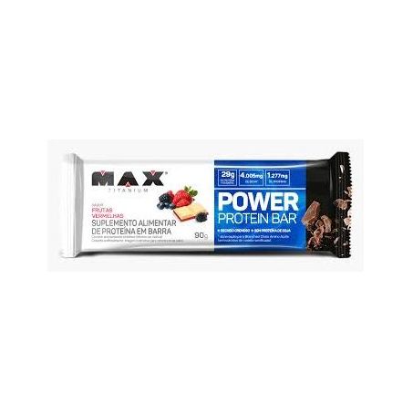 POWER PROTEIN BAR MAX TIT 90G FRUTAS VERMELHAS