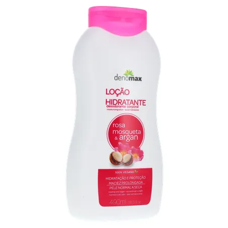 Loção hidratante denomax rosa mosqueta argan 470g 360-34