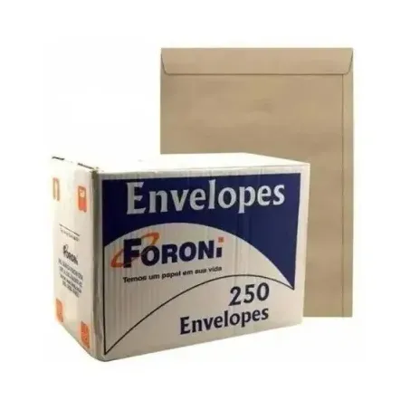 ENVELOPE KRAFT FORONI 26X36 80G C/250UN