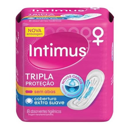 Absorvente Intimus Gel Normal Suave Sem Abas 8UN