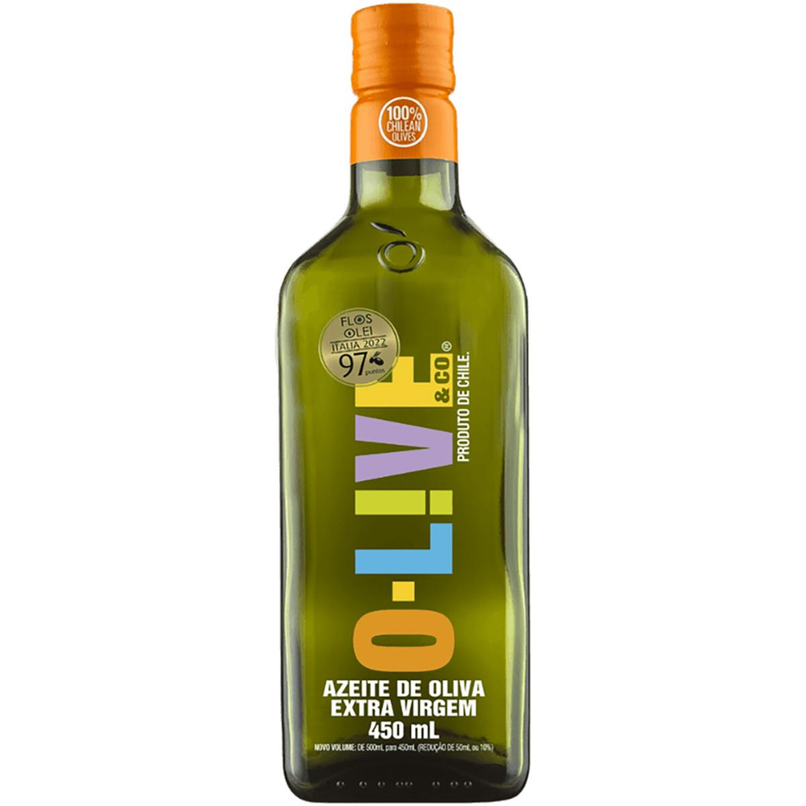 Azeite de Oliva Chileno O-live 450ml - Extravirgem - Vidro