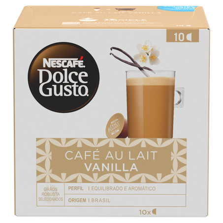 Cápsula nescafé dolce gusto café au lait vanilla 110g c/10 un