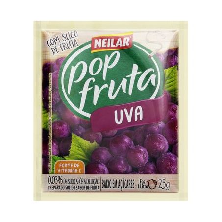REFRESCO NEILAR 25G POP FRUTA  UVA