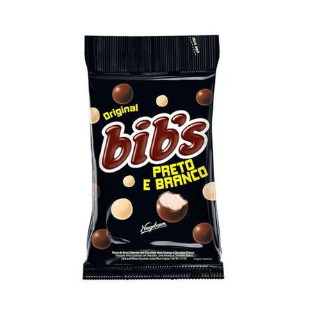 CHOC.NEUGEBAUER BIBS 40G PRETO/BRANCO CX 18.0