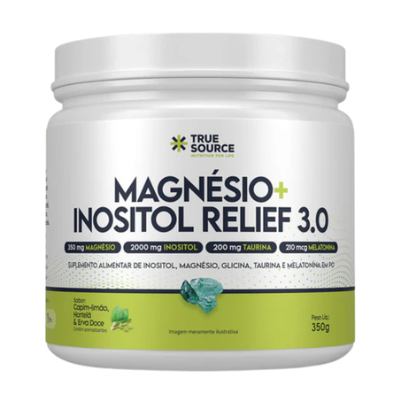 MAGNESIO INOSITOL 3.0 CAPIM LIMAO 350G TRUE SOURCE