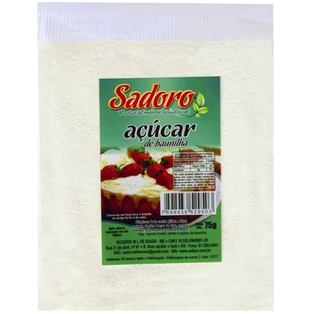 AÇÚCAR BAUNILHA SADORO 75G