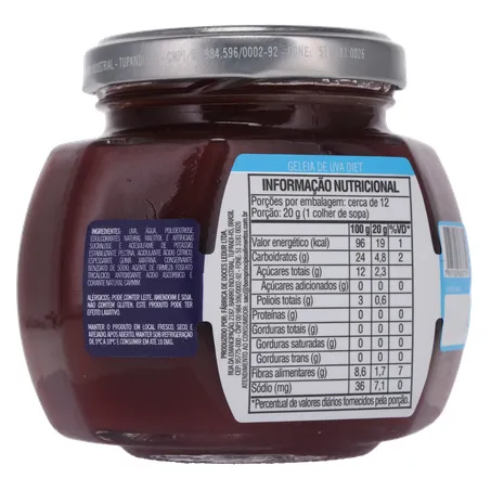 GELEIA BOM PRINC 230G DIET UVA  360-15