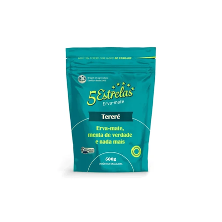 ERVA MATE TERERE MENTA ORG 500G - 5 ESTRELAS