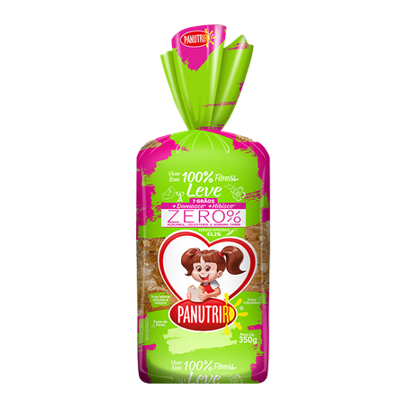 Pão Panutrir 7 Grãos Zero Hibisco e Damasco 350g