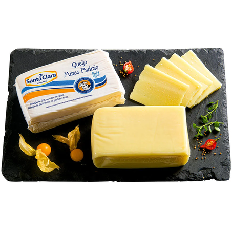 QUEIJO MINAS PADRÃO LIGHT SANTA CLARA KG (APROX.50