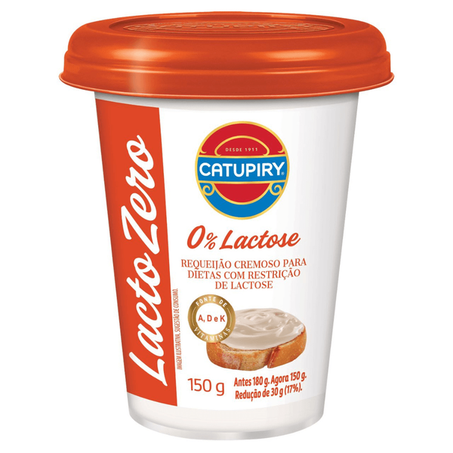 Catupiry Requeijão 150G Sem Lactose