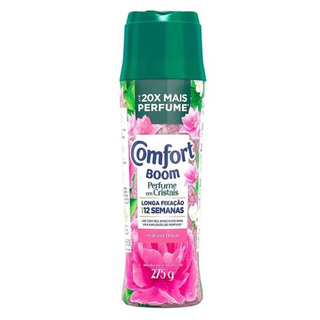Odorizante de Roupas Confort Boom Perfume em Cristais Euforia Floral Frasco 275gr