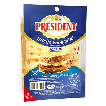 Queijo emmental fatiado président
