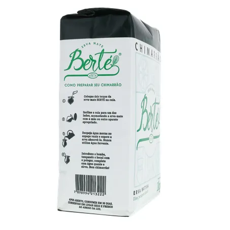 Erva mate berte s-acucar 1kg 360-29