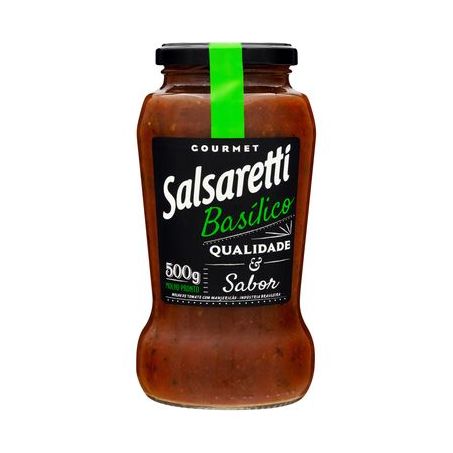 SALSARETTI MOLHO BASILICO VD 500G