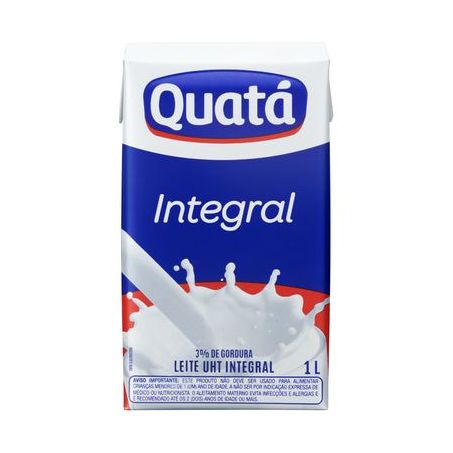 Leite Integral Longa Vida Quatá Caixa 1LT