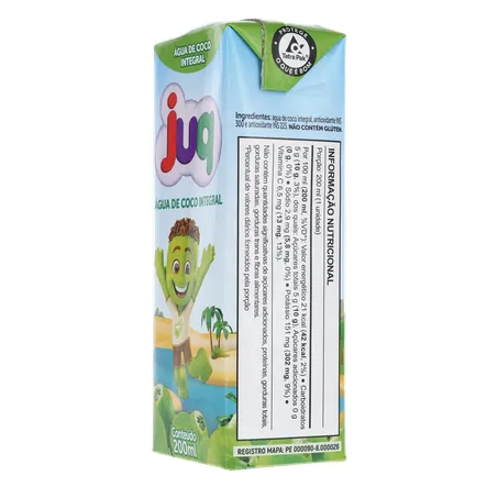 Água de Coco Juq Integral Caixa 200ml 360-6
