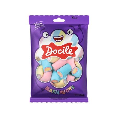 Marshmallows docile 250g tubo color baun