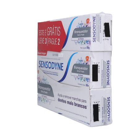 Creme Dental Sensodyne 50g Lv3 Pg2 Branqueador Extra Fresh 360-6