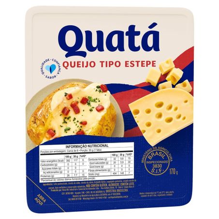 QUEIJO QUATÁ ESTEPE 170G FRACIONADO
