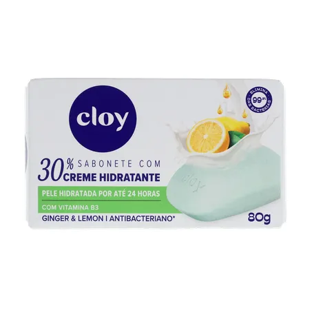 Sabonete em barra Beauty Ginger Lemon Cloy 80g